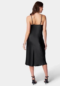 Bebe Women's Satin Midi Slip Dress