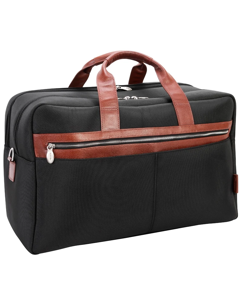 McKlein Wellington 21" Two-Tone Dual-Compartment Laptop Tablet Carry-All Duffel
