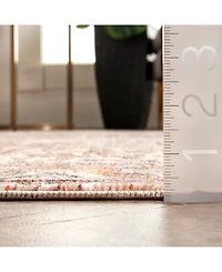 nuLoom Mystic Ehtel Medallion Fringe 5' x 7'9" Area Rug