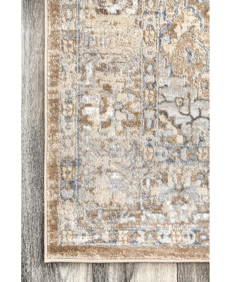 nuLoom Cyme Thea Medallion Beige 5' x 8' Area Rug