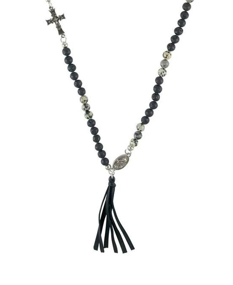 Mr Ettika Secret Ceremony Dalmatian Stone Necklace