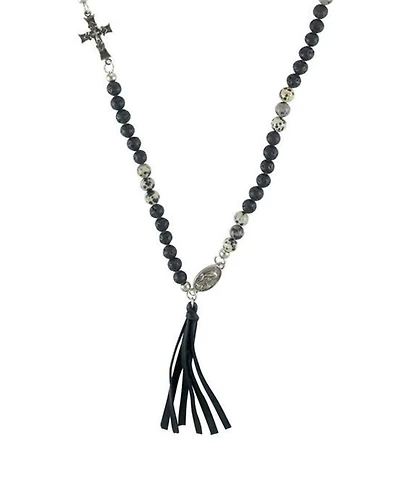 Mr Ettika Secret Ceremony Dalmatian Stone Necklace