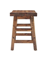 Alaterre Furniture Durango Industrial Wood Dining Stool
