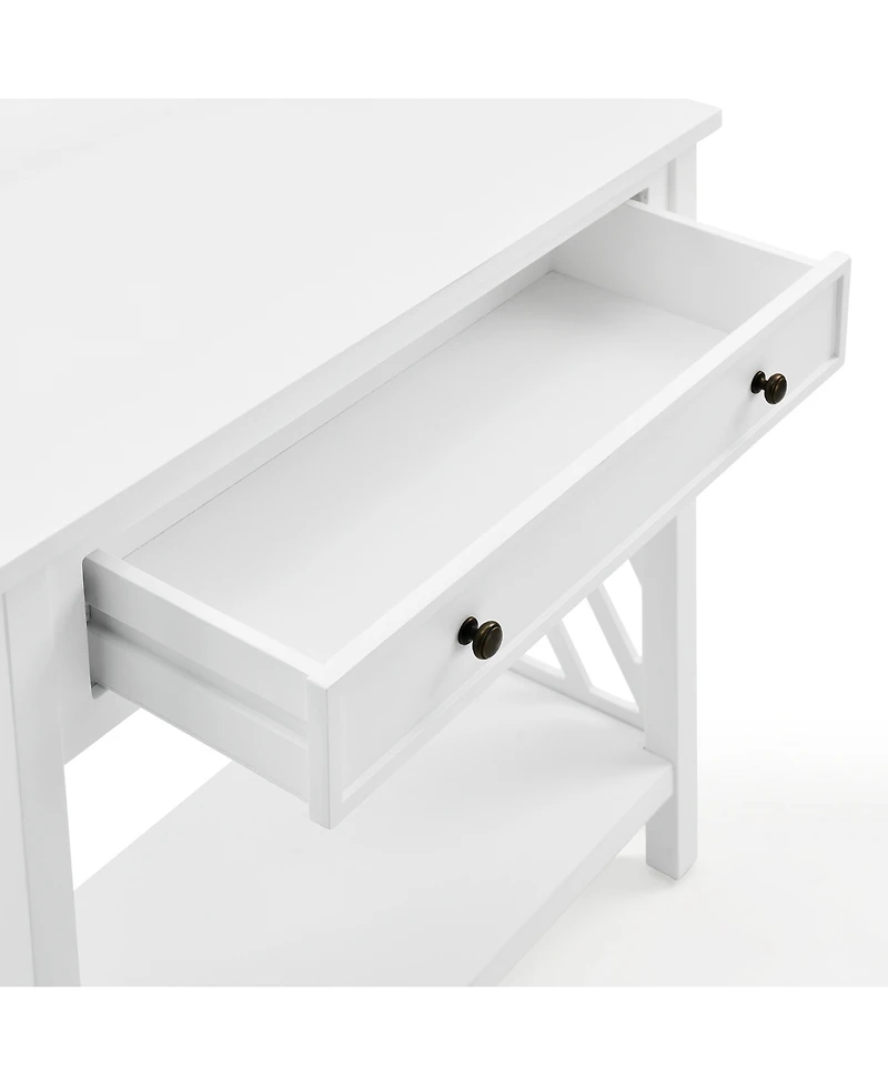 Alaterre Furniture Coventry Wood Console Table with Drawer and Shelf