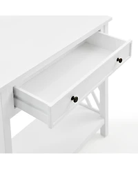 Alaterre Furniture Coventry Wood Console Table with Drawer and Shelf