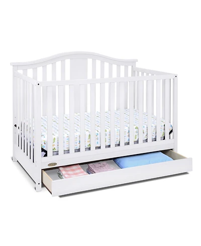 Graco Solano 4-in-1 Convertible Crib with Drawer - White