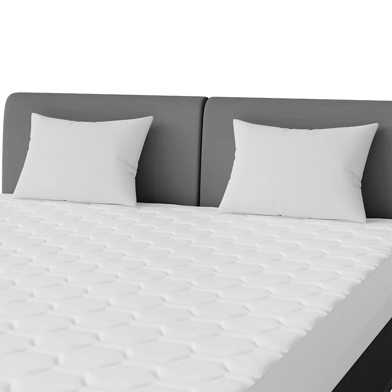 The Grand Poly-Cotton Zippered Pillow Protector - 200 Thread Count - Protects Against Dust, Dirt, and Debris - King Size - 2 Pack
