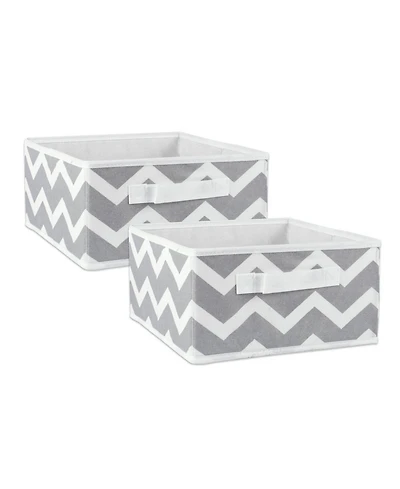Design Imports 2-Pc. Polyester Storage Bin Set