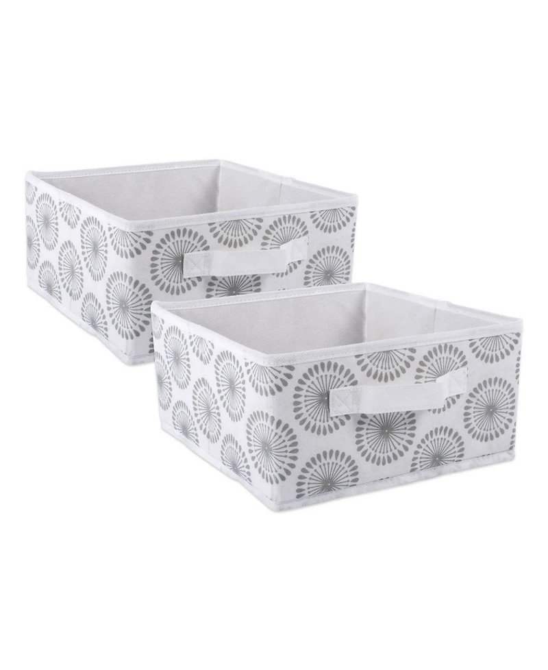 Design Imports 2-Pc. Polyester Storage Bin Set