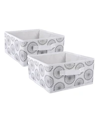 Design Imports 2-Pc. Polyester Storage Bin Set