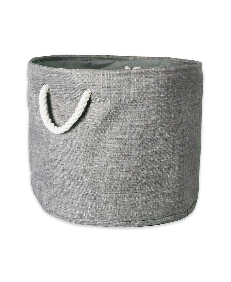 Design Imports Polyester Bin Variegated Round Small