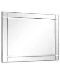 Empire Art Direct Moderno Squared Corner Beveled Rectangle Wall Mirror, 40" x 30" x 1.18"