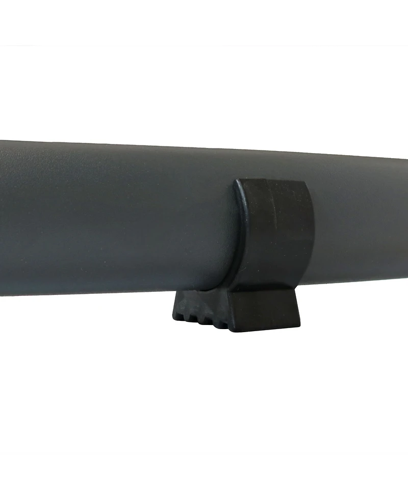 Durable Indoor/Outdoor Powder-Coated Steel Egg Chair Stand with Extra-Wide Round Base - 76" H - Black