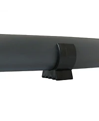 Durable Indoor/Outdoor Powder-Coated Steel Egg Chair Stand with Extra-Wide Round Base - 76" H - Black