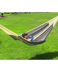 Mayan Family Hammock Handwoven Xxl Thick Cord with Stand