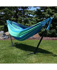 Large Double Brazilian Hammock with Stand and Carrying Case