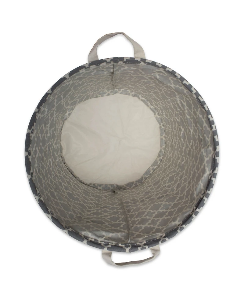 Design Imports Polyethylene Coated Cotton Polyester Laundry Ham Polyethylener Lattice Round