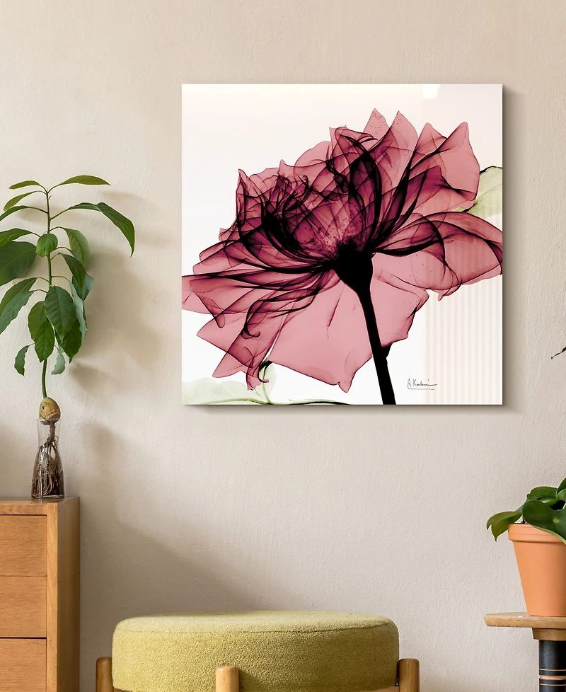 Empire Art Direct Chianti Rose I Frameless Free Floating Tempered Glass Panel Graphic Wall Art, 24" x 24" x 0.2"