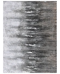Empire Art Direct Gray Frequency Textured Metallic Hand Painted Wall Art by Martin Edwards, 30" x 40" x 1.5"