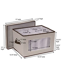 Household Essentials Holiday Stemware Storage Box