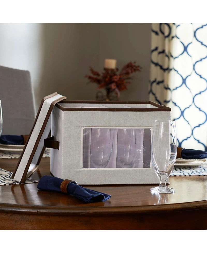 Household Essentials Champagne Flute Storage Box
