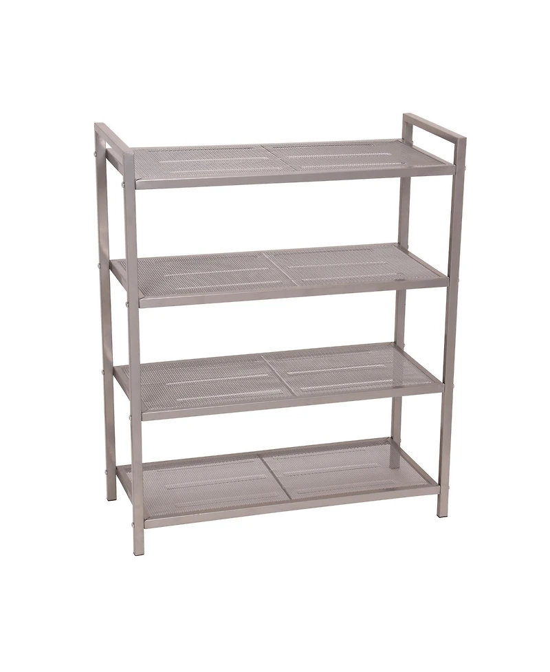 Household Essentials 4-Tier Mesh Shoe Rack