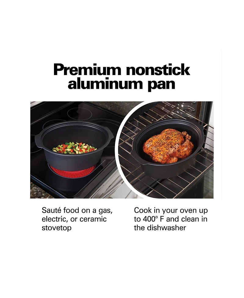 Hamilton Beach Stovetop Sear & Cook 6 Quart Slow Cooker - 33662