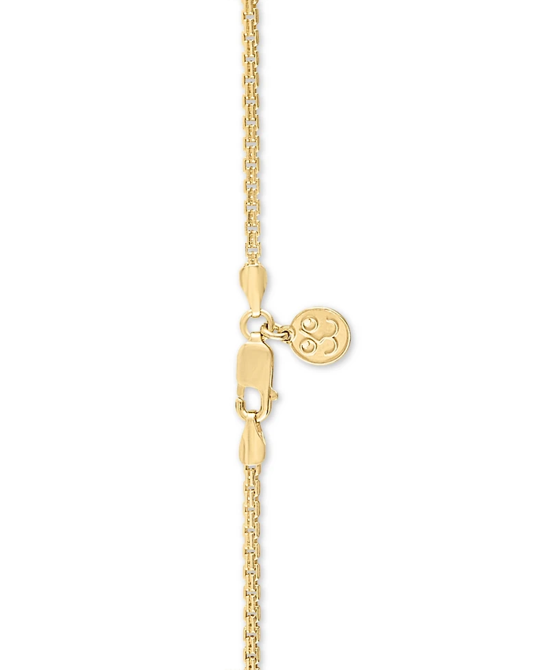 Esquire Men's Jewelry St. Christopher & Cross 24" Pendant Necklace in 14k Gold-Plated Sterling Silver, Created for Macy's