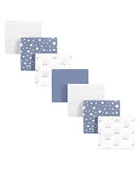 Hudson Baby Boys Seven-Pack Cozy Cotton Flannel Swaddling Blankets