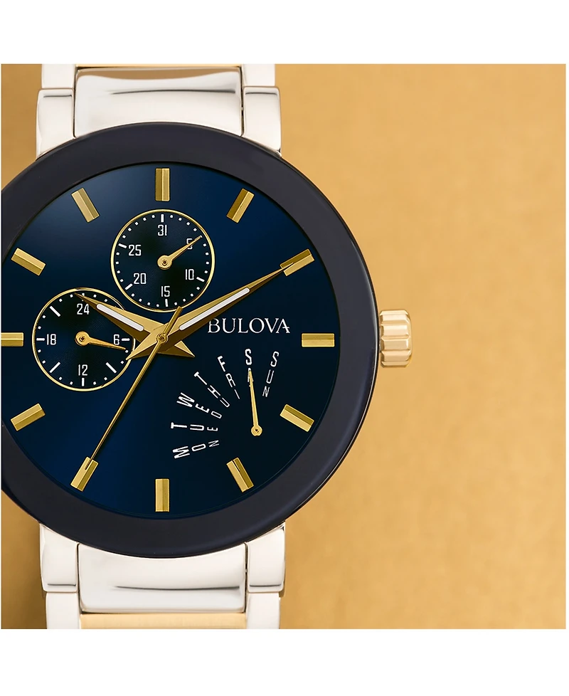 Bulova Men's Futuro Two-Tone Stainless Steel Bracelet Watch 40mm