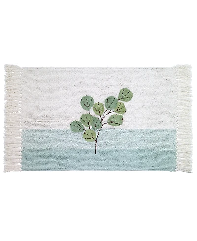 Avanti Ombre Leaves Botanical Cotton Bath Rug, 20" x 30"
