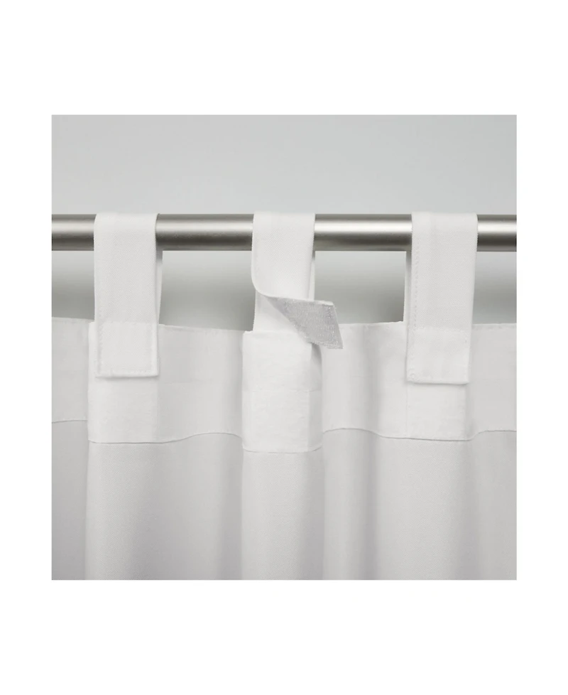 Exclusive Home Curtains Indoor - Outdoor Solid Cabana Tab Top Curtain Panel Pair
