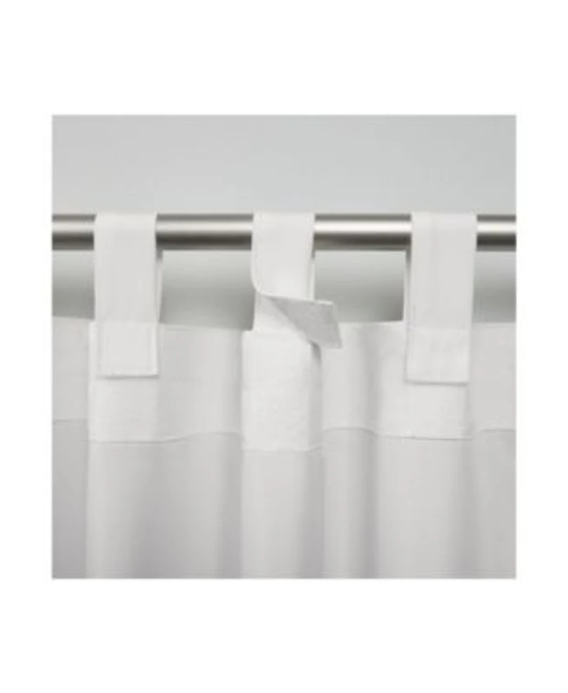 Exclusive Home Curtains Indoor Outdoor Solid Cabana Tab Top Curtain Panel Pair