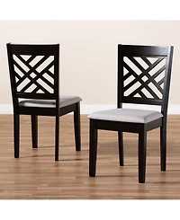 Furniture Caron Transitional 2 Piece Dining Chair Set with Seat