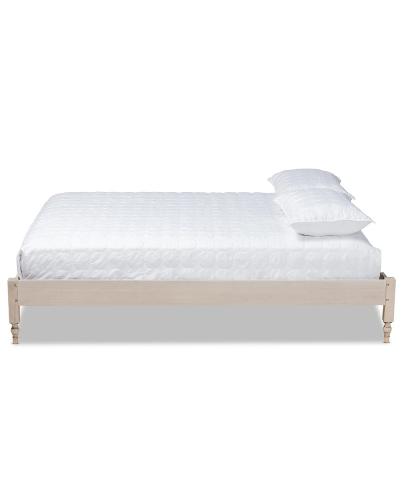Furniture Laure French Bohemian Queen Size Bed Frame