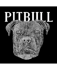 La Pop Art Men's Word - Pitbull Face T-Shirt