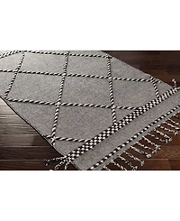 Closeout! Livabliss Apache Apa-2306 Black 5' x 7'6" Area Rug