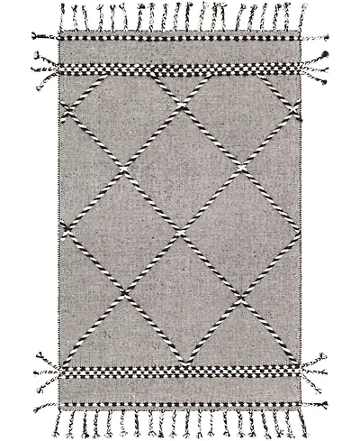 Closeout! Livabliss Apache Apa-2306 Black 5' x 7'6" Area Rug
