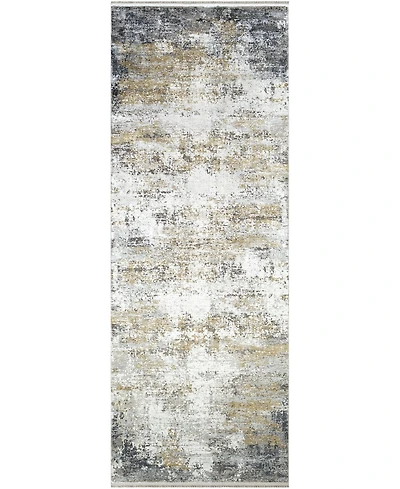 Surya Solar Sor- Gray 3' x 8' Runner Area Rug