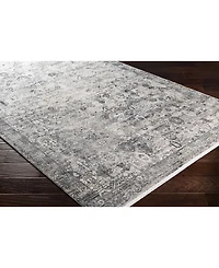 Surya Solar Sor-2313 Gray 3' x 8' Runner Area Rug