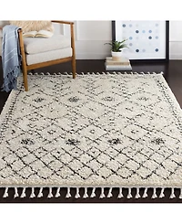 Livabliss Berber Shag Bbe- Charcoal 5'3" x 7'3" Area Rug