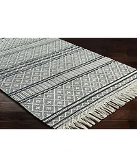 Livabliss Farmhouse Tassels Fts 2300 Charcoal Rug
