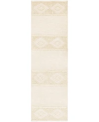 Surya Farmhouse Neutrals Fls- Cream 2'6" x 8' Runner Area Rug