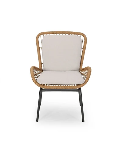 Noble House Pabrico Outdoor Club Chair with Cushions