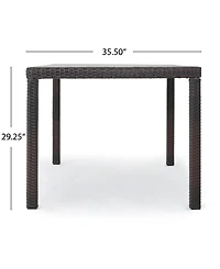 Noble House Rhode Island Outdoor Rectangular Dining Table