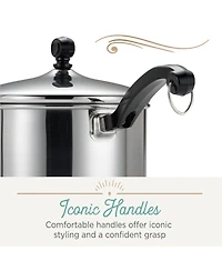 Farberware Classic Stainless Steel 1-Qt. Straining Saucepan & Lid