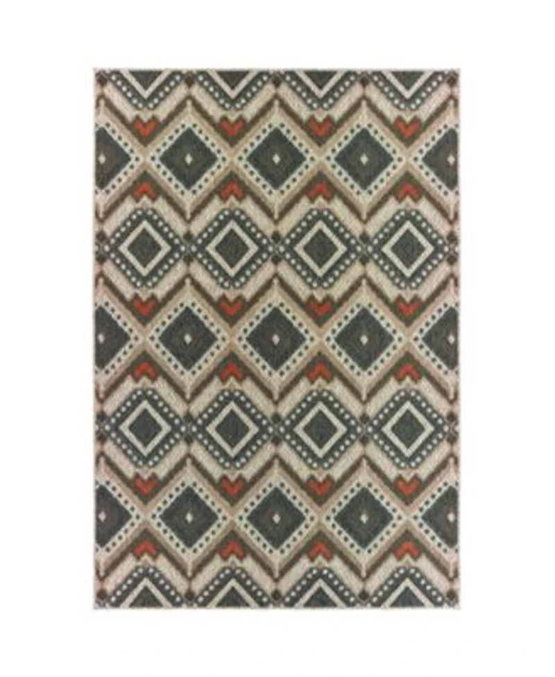 Oriental Weavers Latitude 002x3 Gray Rug
