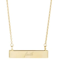 brook & york Inspirational Bar Necklace