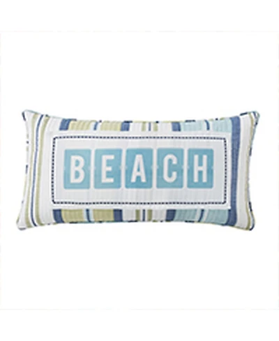 Levtex Bayport Beach Stripe Decorative Pillow, 12" x 24"