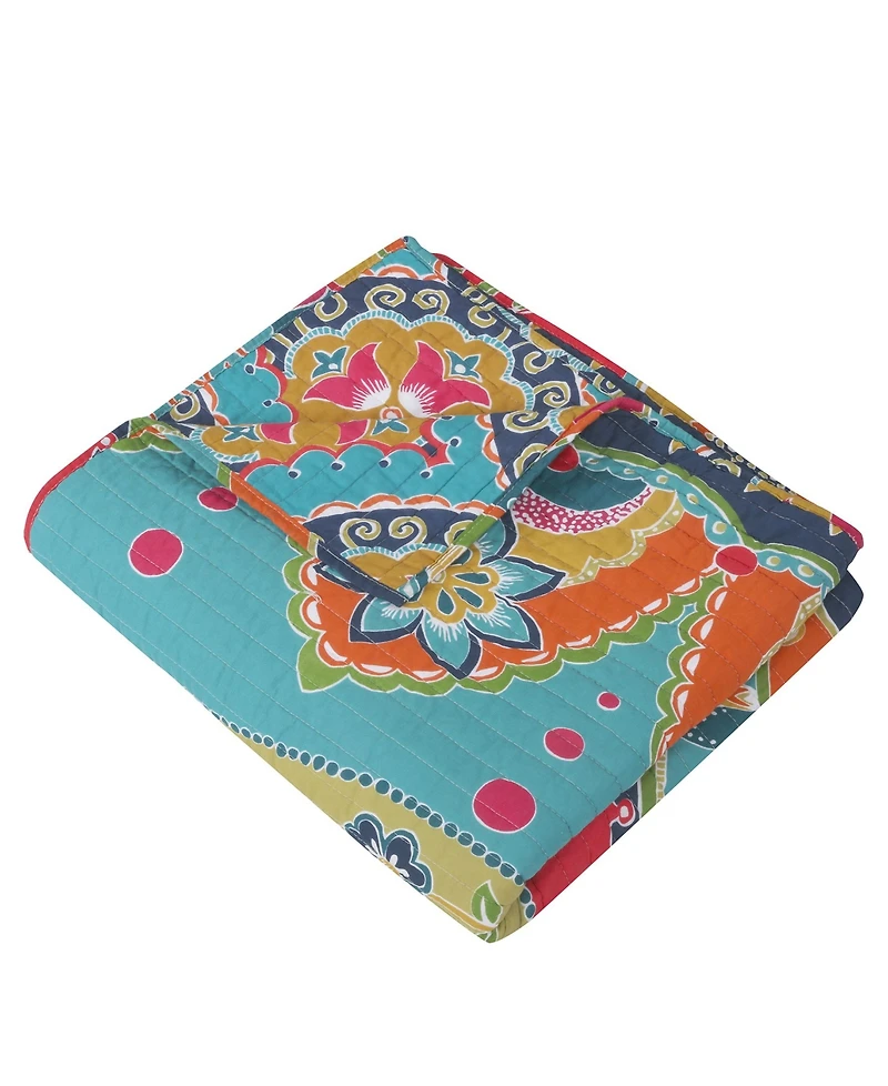 Levtex Amelie Boho Vibrant Quilted Throw, 50" x 60"